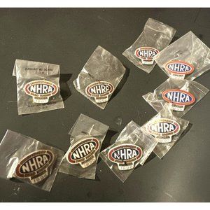 NHRA Enamel Pins 9 Championship Drag Racing Member 1991-2000 Sealed (missing 93)